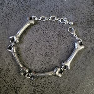 Bone shaped Halloween skeleton bracelet